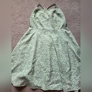 SHEIN Green Halter Midi Sundress for a Casual Night Out